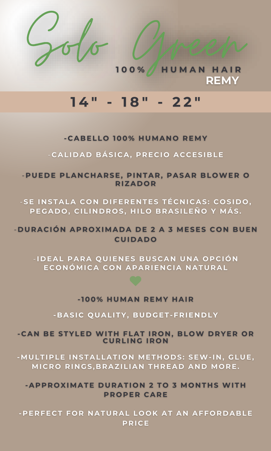 Solo Green | Calidad Básica