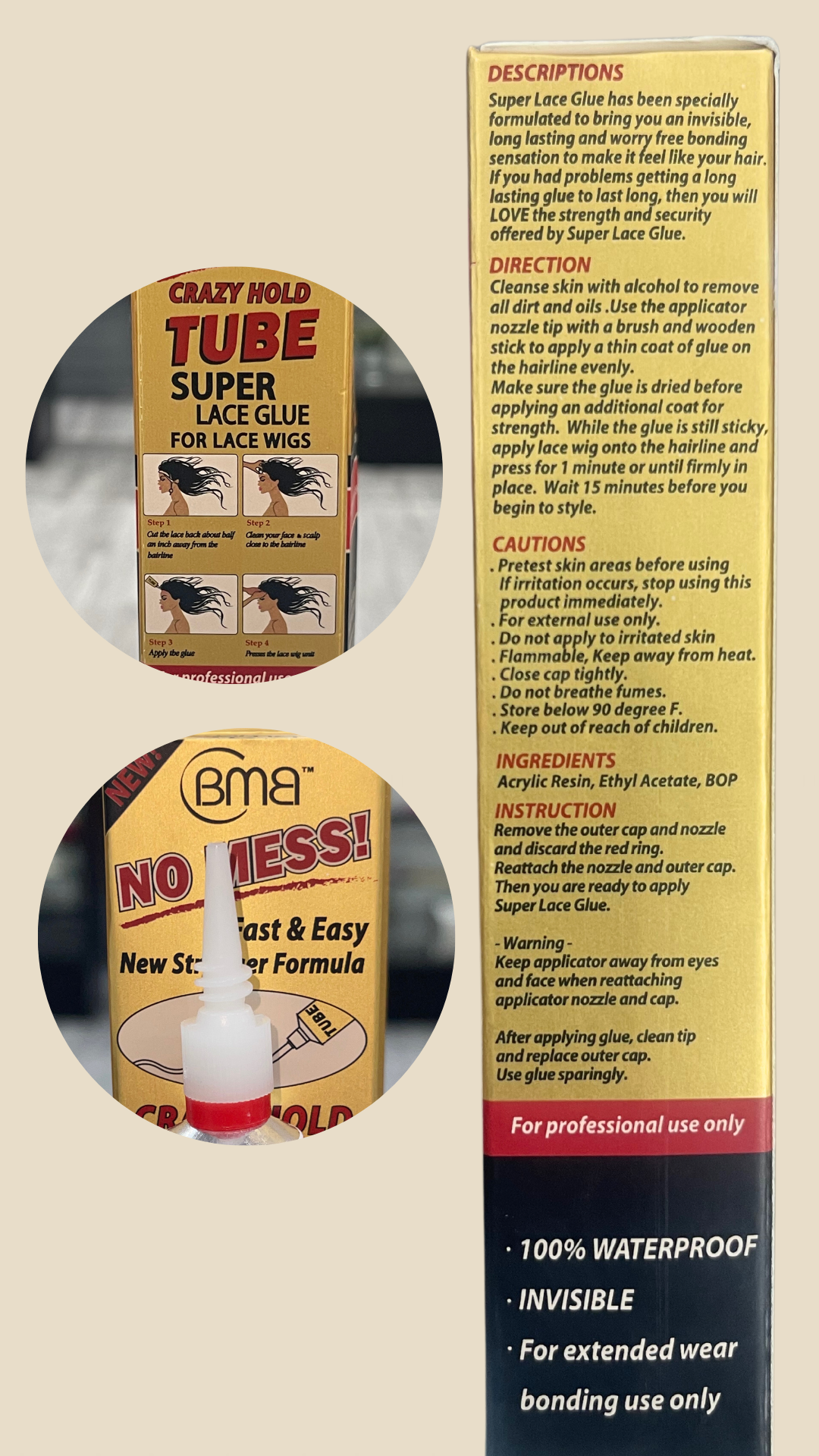 Tube Super Lace “Crazy Hold”