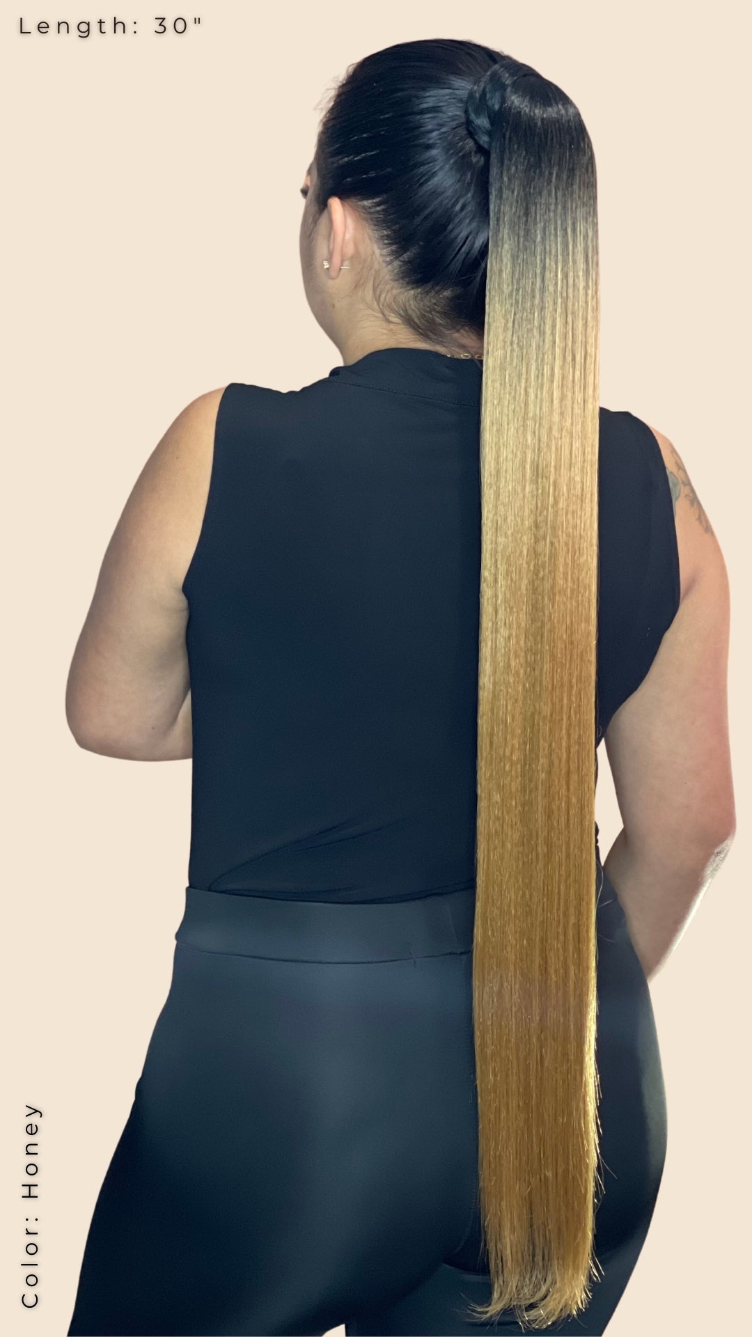 Ponytails Straight 30” Ombre Look