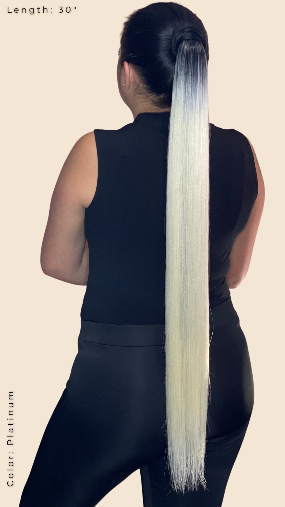 Ponytails Straight 30” Ombre Look