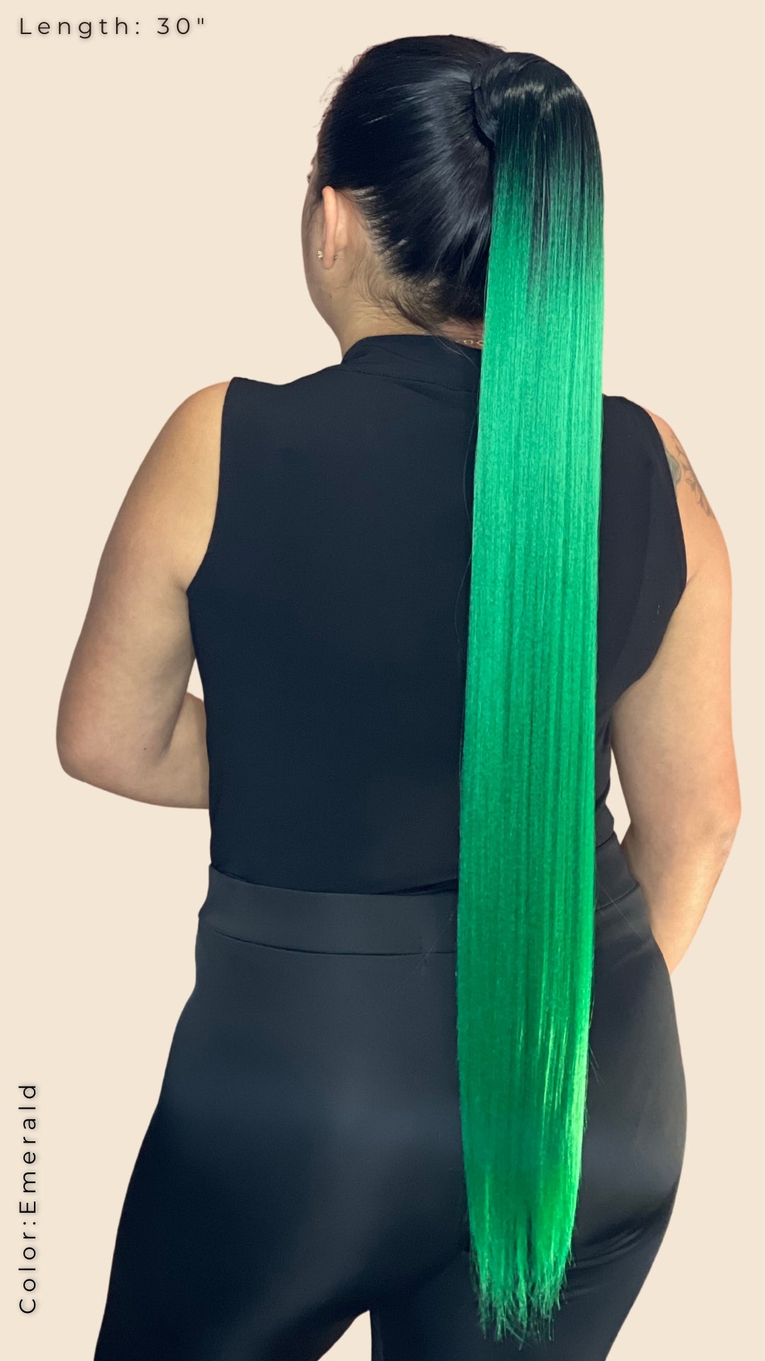 Ponytails Straight 30” Ombre Look