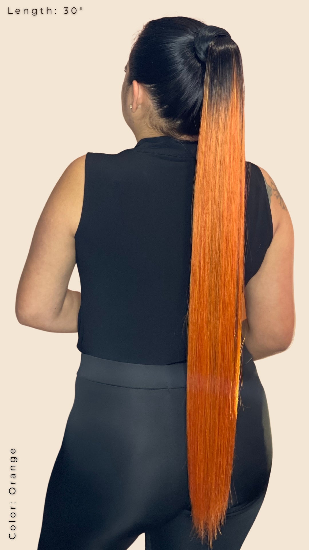 Ponytails Straight 30” Ombre Look
