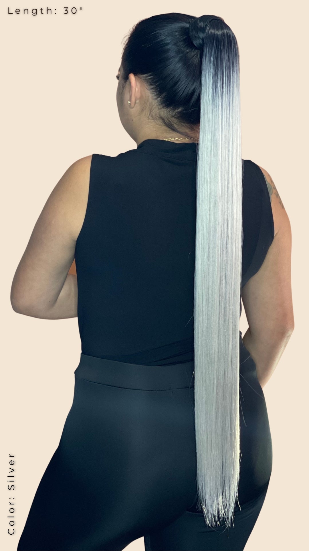 Ponytails Straight 30” Ombre Look