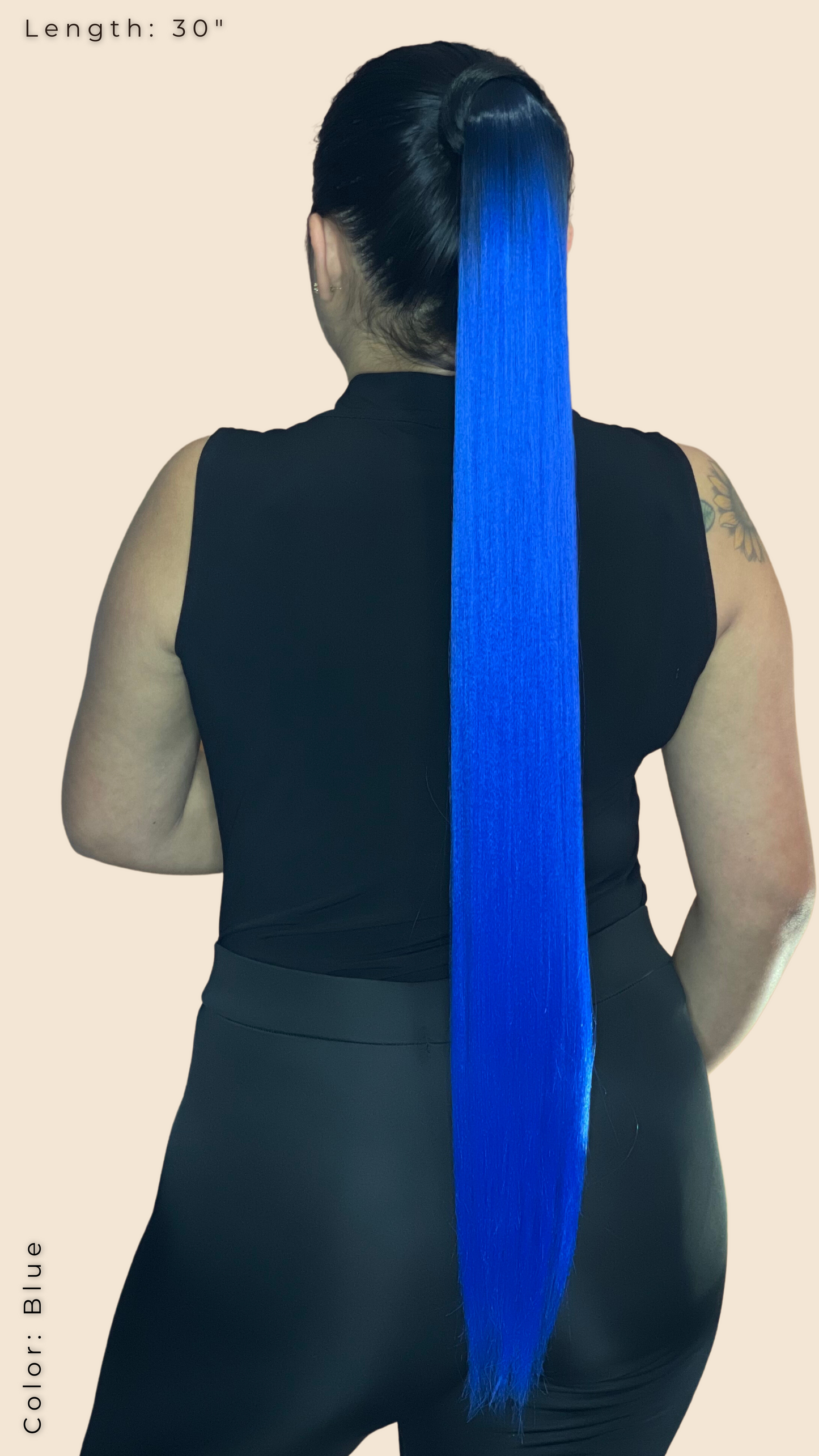 Ponytails Straight 30” Ombre Look