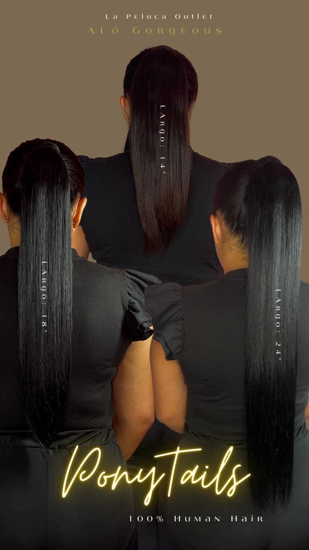 PonyTails Human Hair