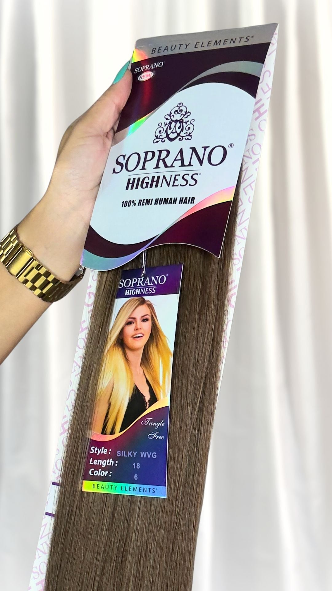SOPRANO HIGHNESS Remy 100% Cabello Humano