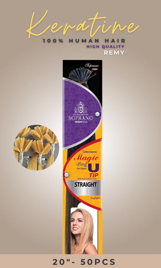 U-Tip Keratina Remy Soprano Highness 100% Cabello Humano