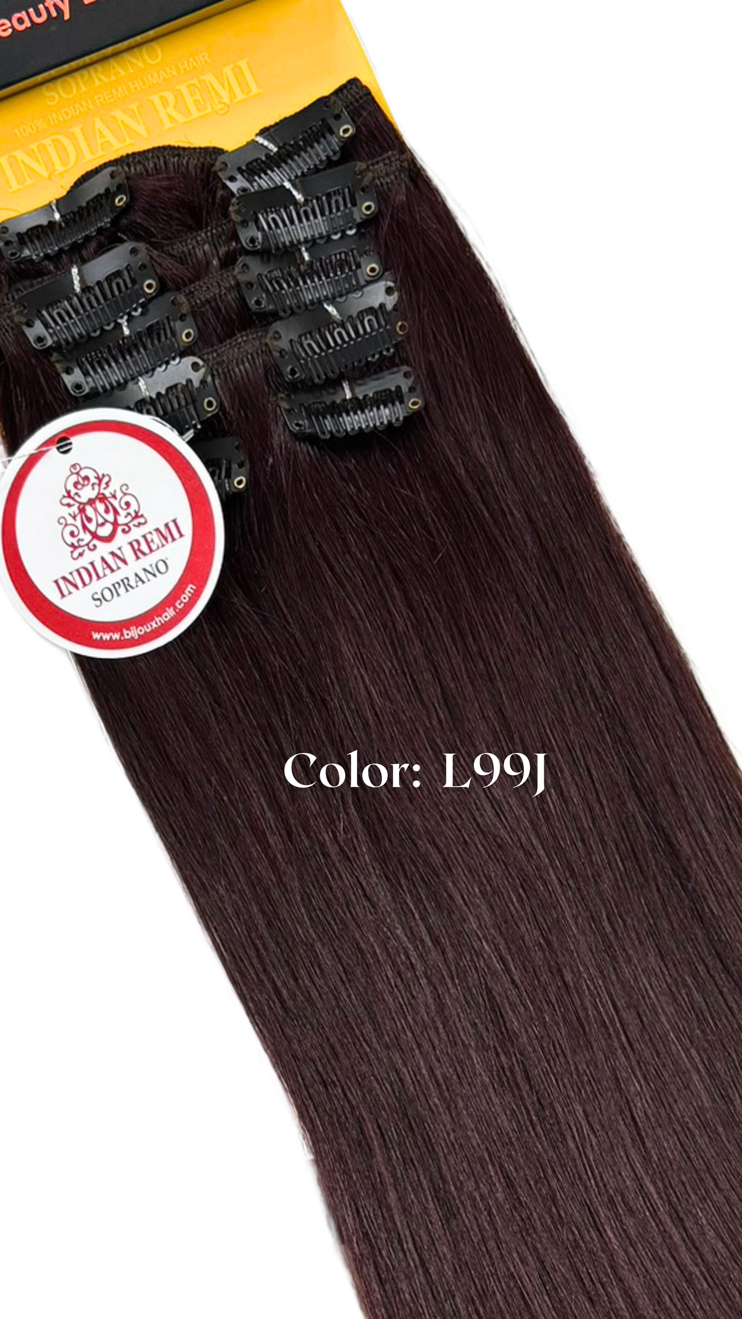 Indian Remy Clip  Soprano 100% Human Hair