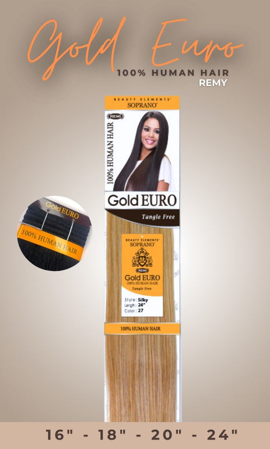 Soprano Gold Euro Remy 100% Cabello Humano