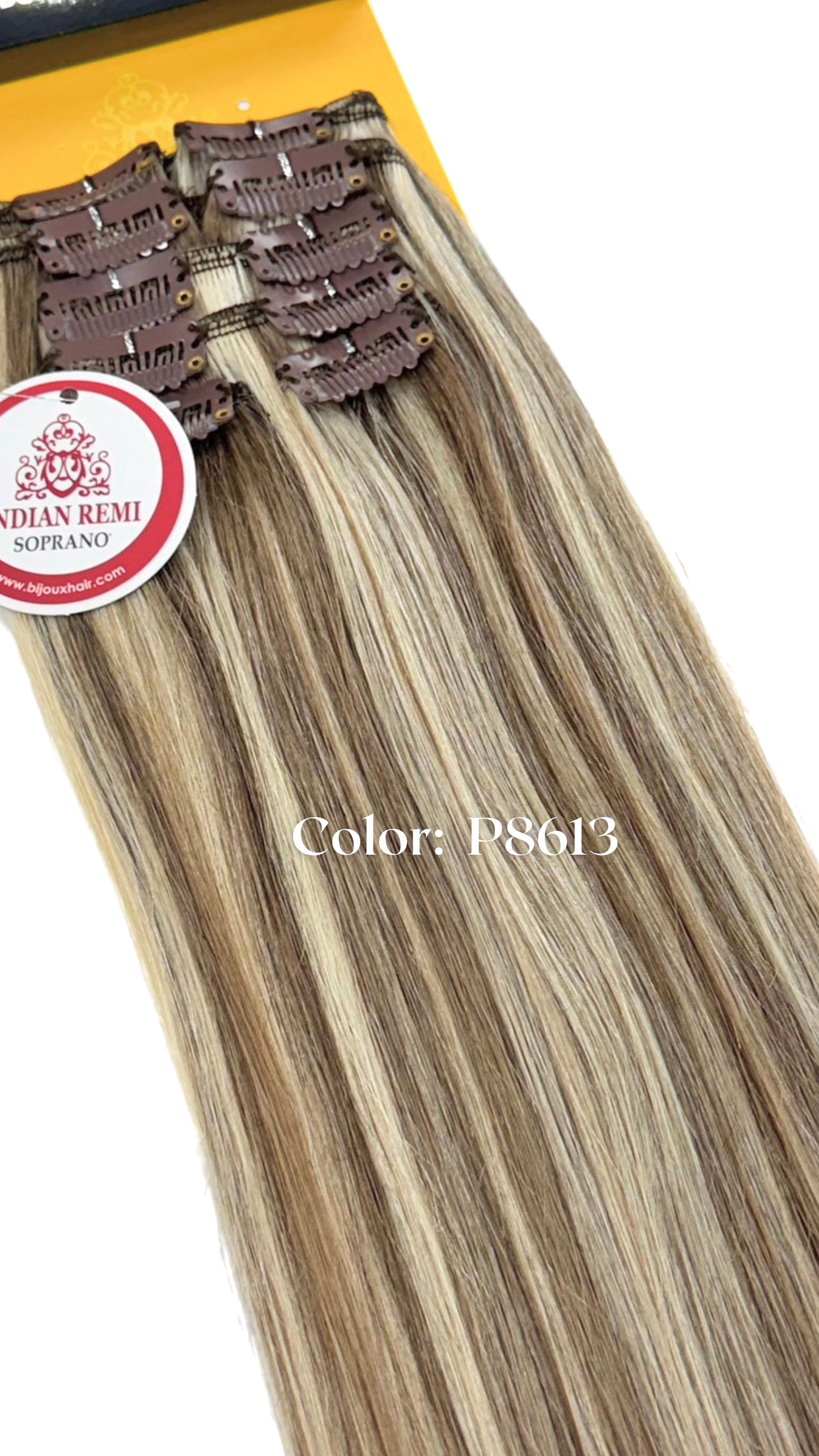 Indian Remy Clip  Soprano 100% Human Hair