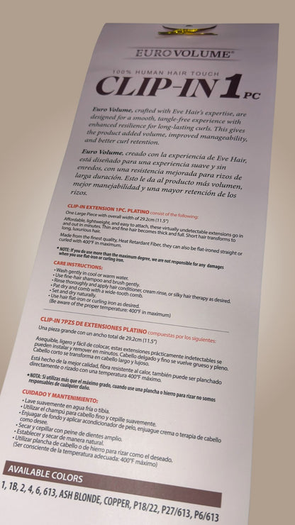 Platino clip in 1 pcs 22”