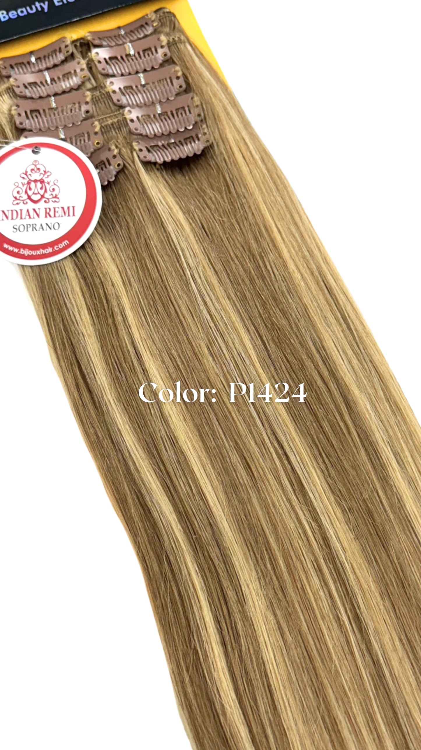 Indian Remy Clip  Soprano 100% Human Hair