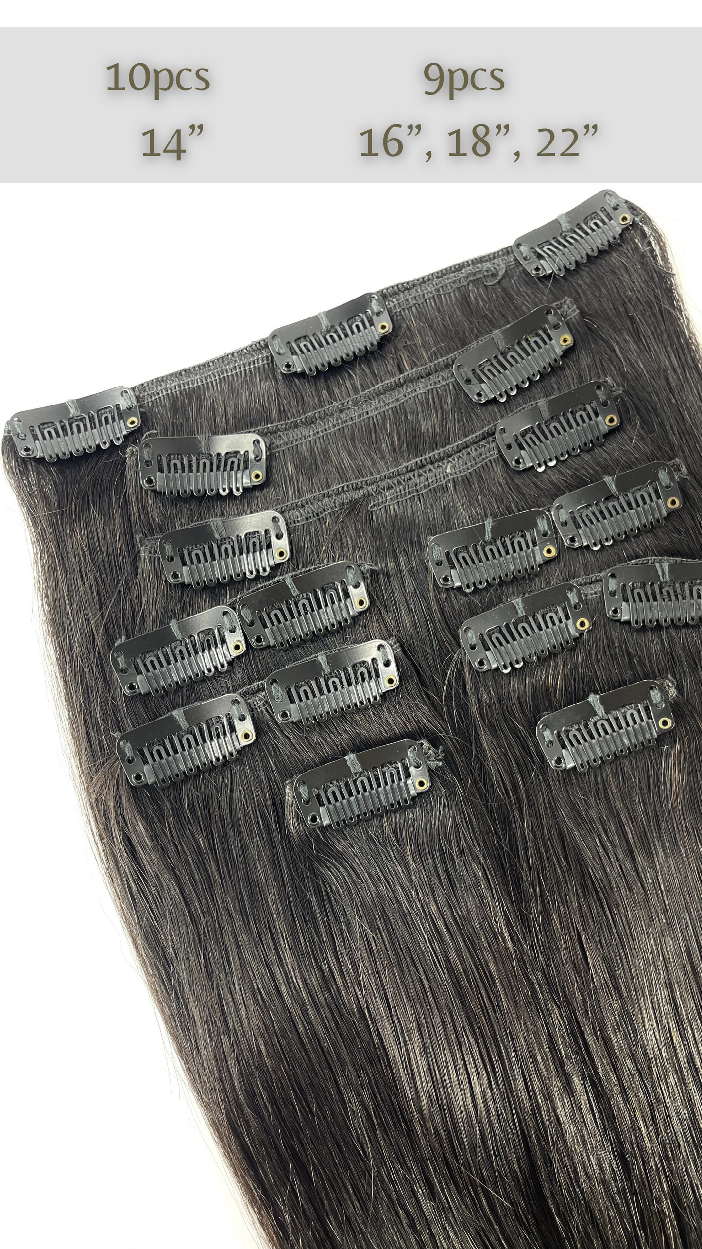 Indian Remy Clip  Soprano 100% Human Hair