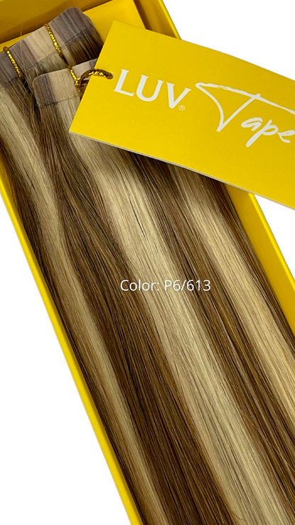 Tape Remy Hair Extensions LUV 100% Human Hair