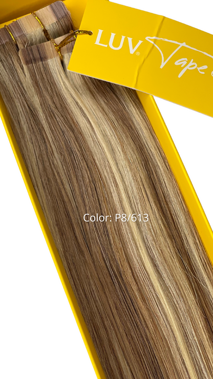 Tape Remy Hair Extensions LUV 100% Human Hair