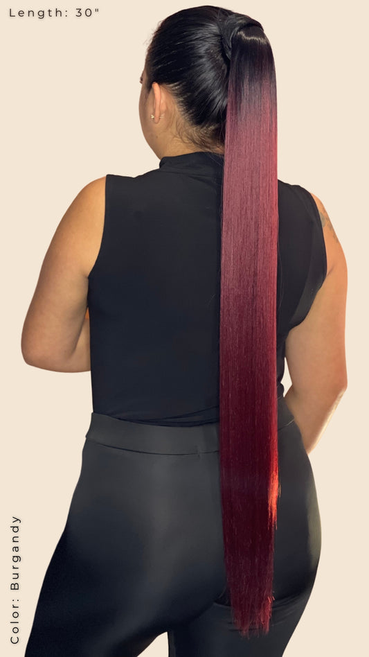 Ponytails Straight 30” Ombre Look